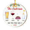 Personalized Gift For Family First Christmas Circle Ornament 29131 1