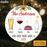 Personalized Gift For Family First Christmas Circle Ornament 29131 thumb 1