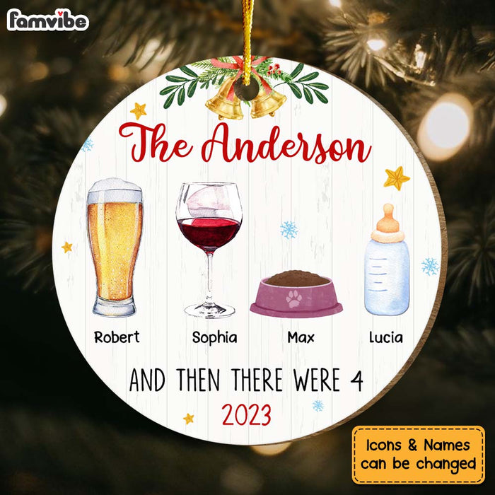 Personalized Gift For Family First Christmas Circle Ornament 29131 1