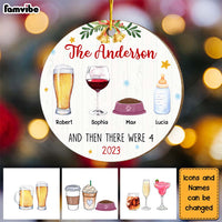 Personalized Gift For Family First Christmas Circle Ornament 29131 thumb 1