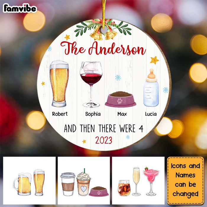 Personalized Gift For Family First Christmas Circle Ornament 29131 1