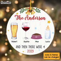 Personalized Gift For Family First Christmas Circle Ornament 29131 thumb 1