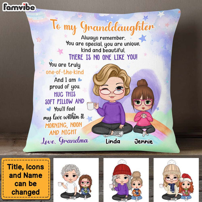 Personalized Gift For Granddaughter You Are Beautiful Pillow 29133 1
