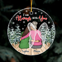 Personalized Christmas Gift Memorial I Am Always With You Circle Ornament 29137 thumb 1