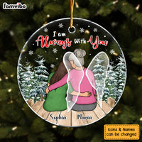 Personalized Christmas Gift Memorial I Am Always With You Circle Ornament 29137 thumb 1