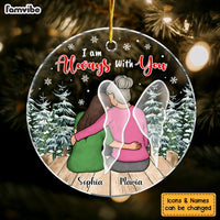 Personalized Christmas Gift Memorial I Am Always With You Circle Ornament 29137 thumb 1