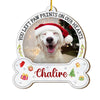 Personalized Dog Loss Gift Paw Prints On Our Hearts Ornament 29138 1