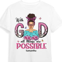 Personalized Gift For Daughter With God All Things Possible Shirt - Hoodie - Sweatshirt 29143 thumb 1