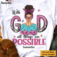 Personalized Gift For Daughter With God All Things Possible Shirt - Hoodie - Sweatshirt 29143 thumb 1