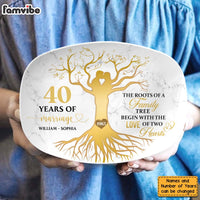 Personalized 40th Wedding Anniversary 40 Years Of Marriage Plate 29153 thumb 1