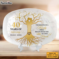 Personalized 40th Wedding Anniversary 40 Years Of Marriage Plate 29153 thumb 1