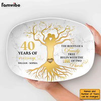 Personalized 40th Wedding Anniversary 40 Years Of Marriage Plate 29153 thumb 1