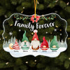 Personalized Family Forever Gnome Christmas Benelux Ornament 29154 1