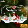 Personalized Family Forever Gnome Christmas Benelux Ornament 29154 1
