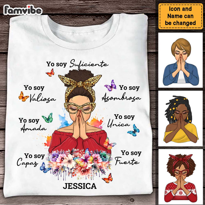 Personalized Gift For Daughter Spanish Positive Yo Soy Shirt - Hoodie - Sweatshirt 29160 1