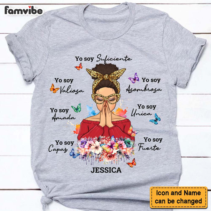 Personalized Gift For Daughter Spanish Positive Yo Soy Shirt - Hoodie - Sweatshirt 29160 1