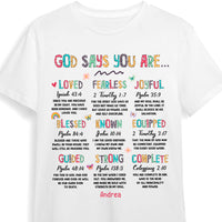 Personalized Gift For Daughter God Says You Are Shirt - Hoodie - Sweatshirt 29162 thumb 1