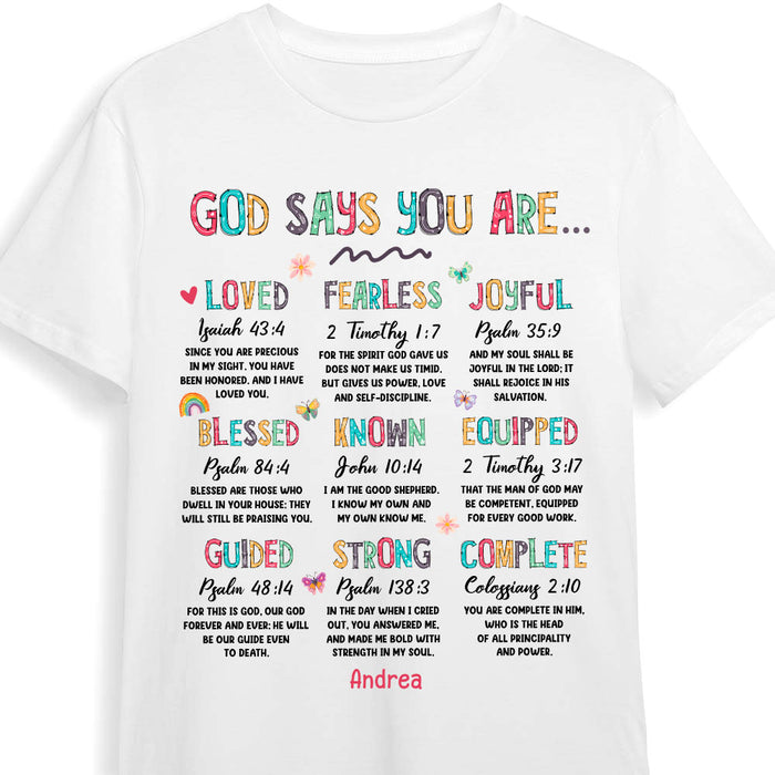 Personalized Gift For Daughter God Says You Are Shirt - Hoodie - Sweatshirt 29162 1