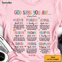 Personalized Gift For Daughter God Says You Are Shirt - Hoodie - Sweatshirt 29162 thumb 1
