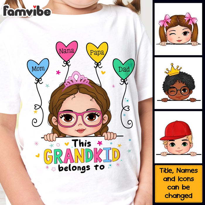 Personalized This Grandkid Belongs To Kid T Shirt 29166 1