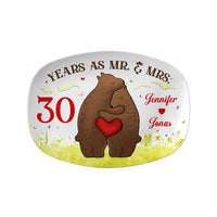 Personalized Anniversary Gift For Couple 30 Years As Mr. & Mrs Plate 29168 thumb 1