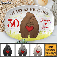 Personalized Anniversary Gift For Couple 30 Years As Mr. & Mrs Plate 29168 thumb 1