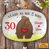 Personalized Anniversary Gift For Couple 30 Years As Mr. & Mrs Plate 29168 1