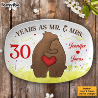Personalized Anniversary Gift For Couple 30 Years As Mr. & Mrs Plate 29168 thumb 1