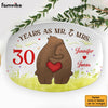 Personalized Anniversary Gift For Couple 30 Years As Mr. & Mrs Plate 29168 1