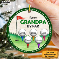 Personalized Grandpa Golf Circle Ornament 29175 thumb 1