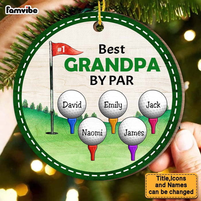 Personalized Grandpa Golf Circle Ornament 29175 1