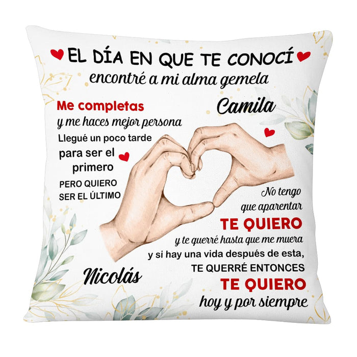 Personalized Couple Spanish Pareja Pillow 29176 1