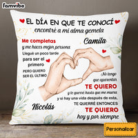 Personalized Couple Spanish Pareja Pillow 29176 thumb 1