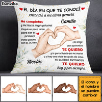 Personalized Couple Spanish Pareja Pillow 29176 thumb 1