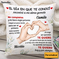 Personalized Couple Spanish Pareja Pillow 29176 thumb 1
