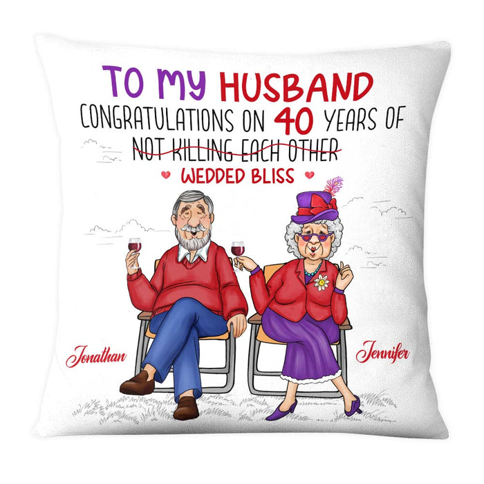 Personalized Gift For Husband Couple 40 Years Anniversary Pillow 29179 1