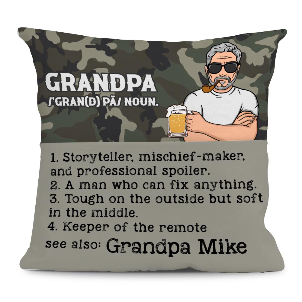 Personalized Grandpa Definition Pocket Pillow With Stuffing 29195 Primary Mockup