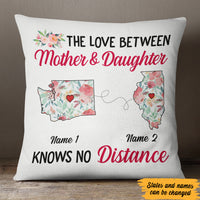 Personalized Love Between Long Distance  Pillow SB2421 30O47 (Insert Included) thumb 1
