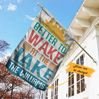 Personalized Lake Garden Flag JN294 85O60 thumb 1