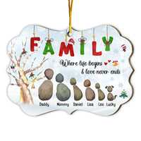 Personalized Gift For Family Love Never Ends Benelux Ornament 29201 thumb 1