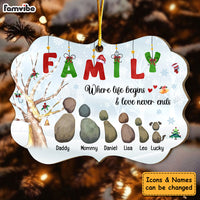 Personalized Gift For Family Love Never Ends Benelux Ornament 29201 thumb 1