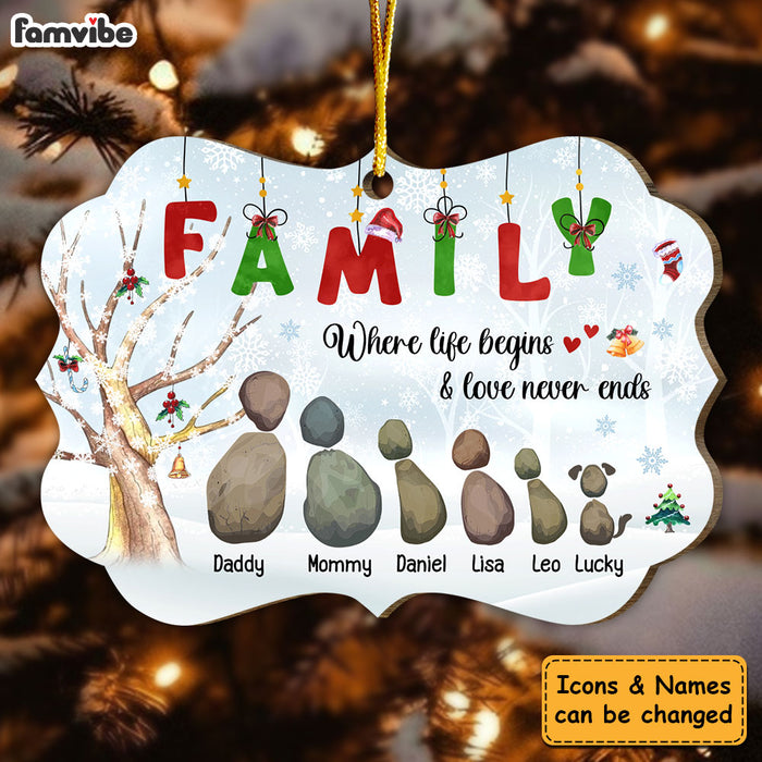 Personalized Gift For Family Love Never Ends Benelux Ornament 29201 1