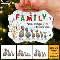 Personalized Gift For Family Love Never Ends Benelux Ornament 29201 thumb 1