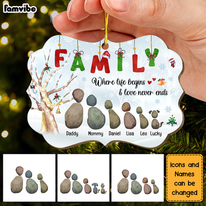 Personalized Gift For Family Love Never Ends Benelux Ornament 29201 1