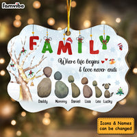 Personalized Gift For Family Love Never Ends Benelux Ornament 29201 thumb 1