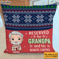 Personalized Reserved For Grandpa And His Remote Control Pocket Pillow With Stuffing 29204 thumb 1