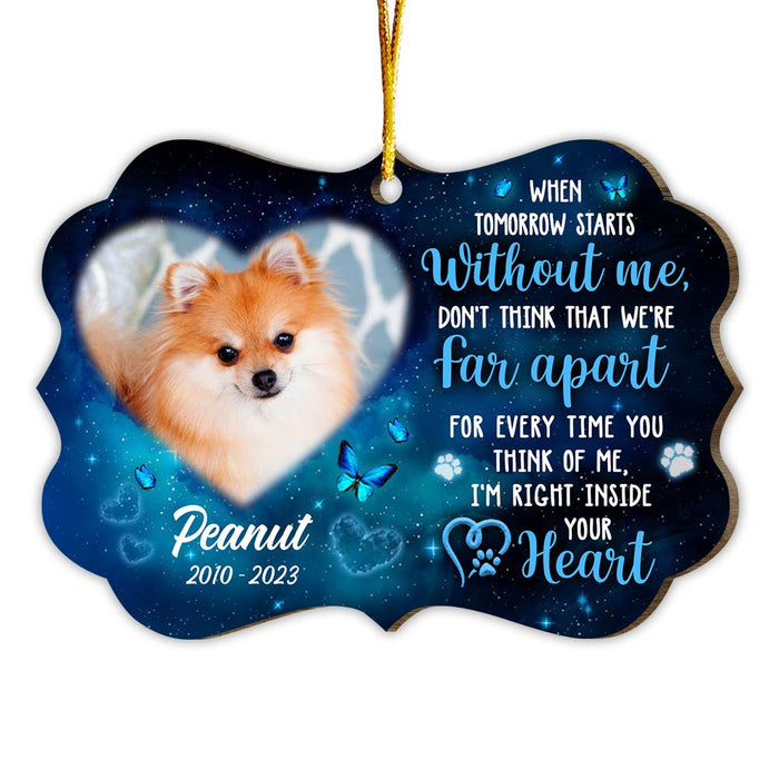 Personalized Gift For Pet Loss Memorial Benelux Ornament 29207 1