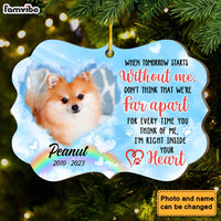 Personalized Gift For Pet Loss Memorial Benelux Ornament 29207 thumb 1