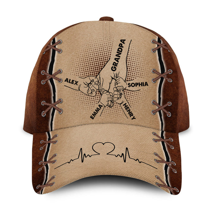 Personalized Grandpa Holding Hands Cap 29210 1