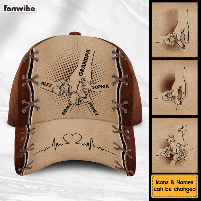 Personalized Grandpa Holding Hands Cap 29210 1